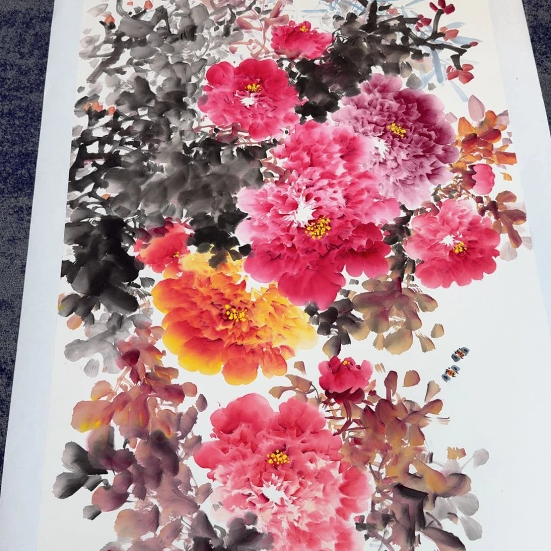 国画国画作品山水花鸟纯手绘