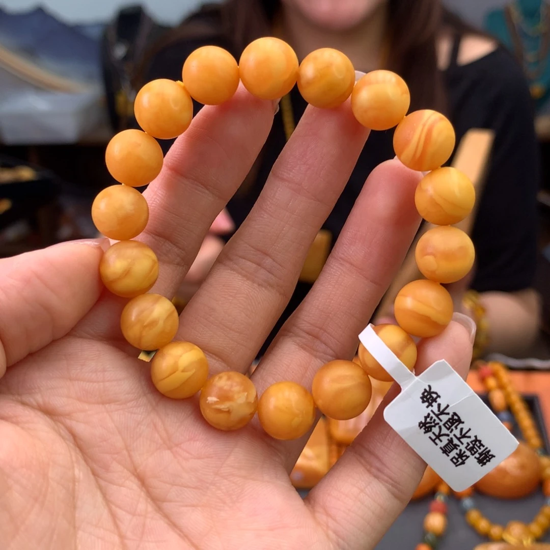 未镶嵌蜜蜡手串天然