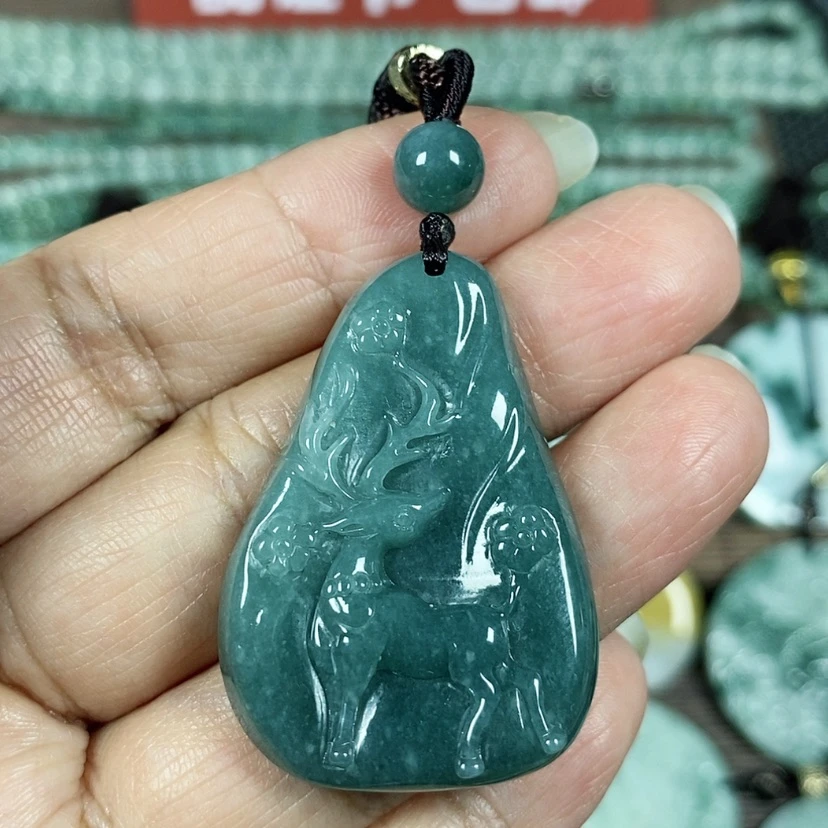 【闪购商品】翡翠颈饰未镶嵌玉吊坠翡翠玉一路有你一路相伴