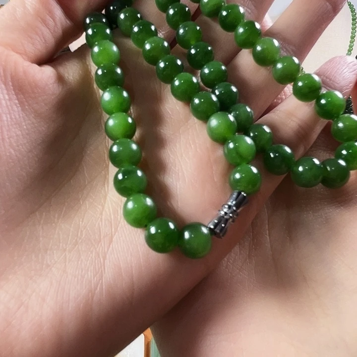 和田玉（碧玉）合金项链