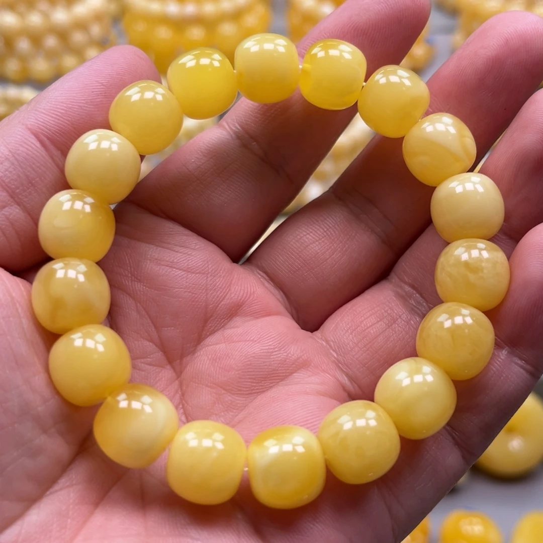 琥珀未镶嵌手链手串