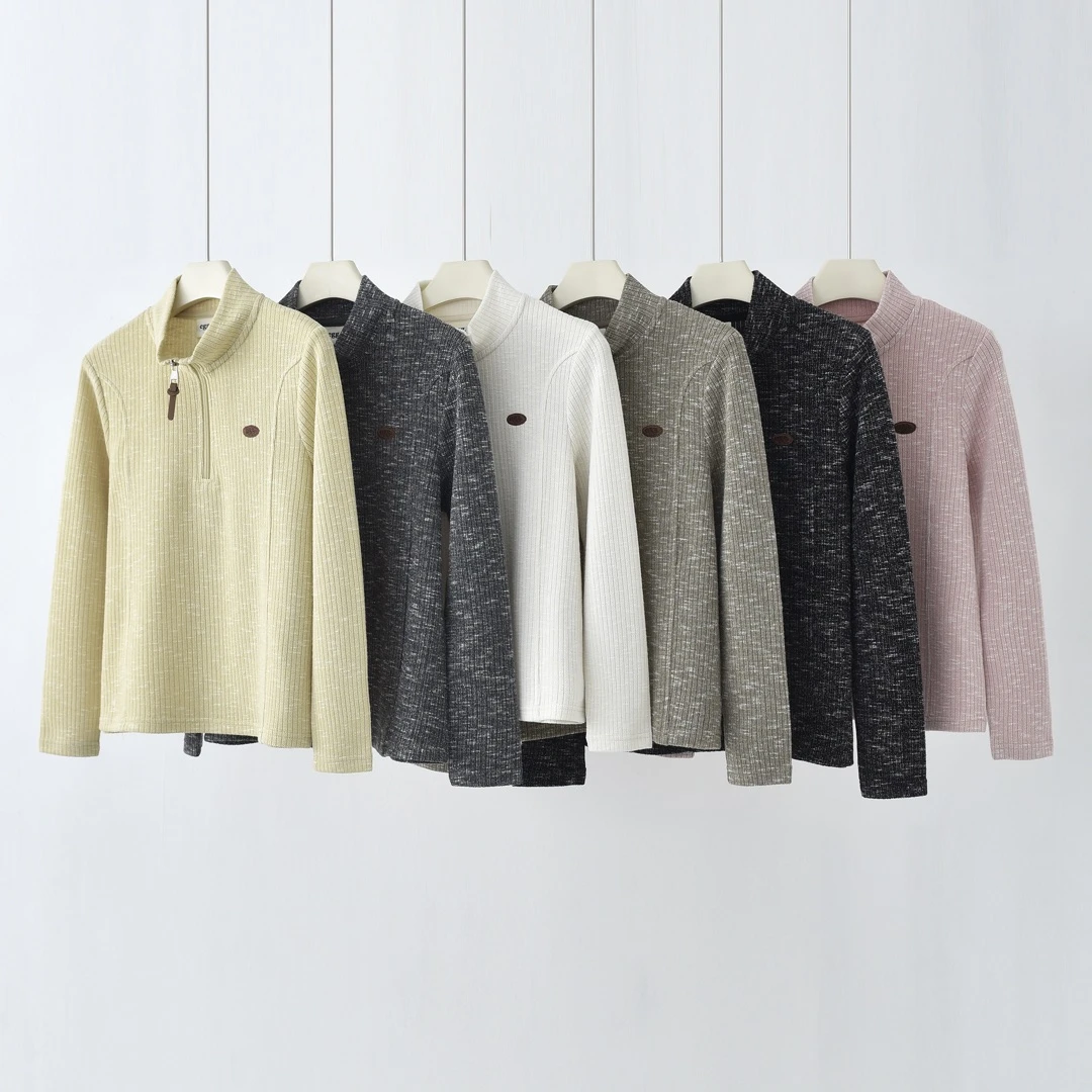 ”百看不厌“出门秒变偶像女主立领纯色透气拉链立领外套1225