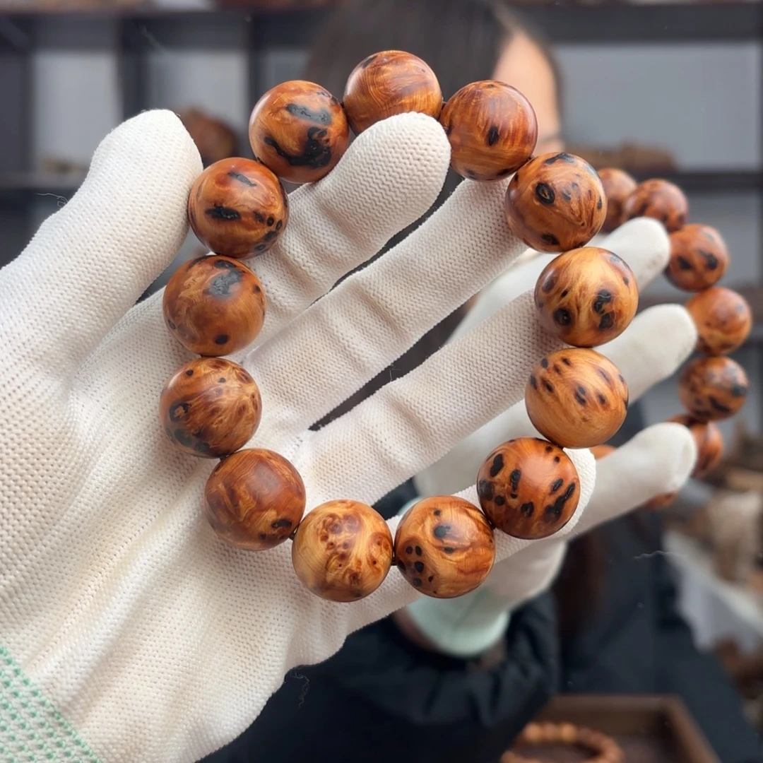 守***拙柏木（崖柏）手串/手链 碳化满瘤花1.8药香