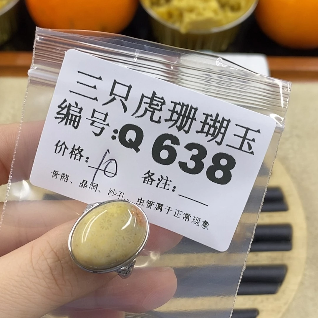 硅化珊瑚（珊瑚玉）1未镶嵌三**生