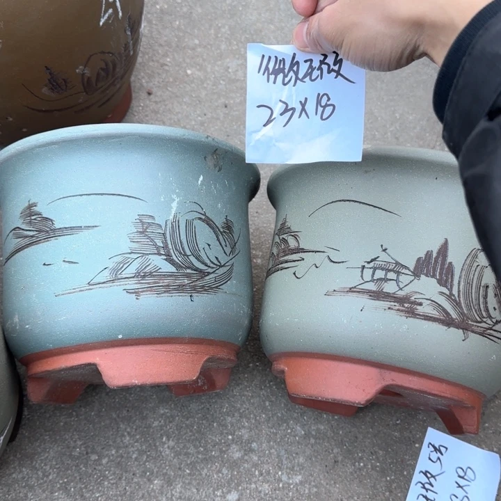 紫砂花盆特价清仓