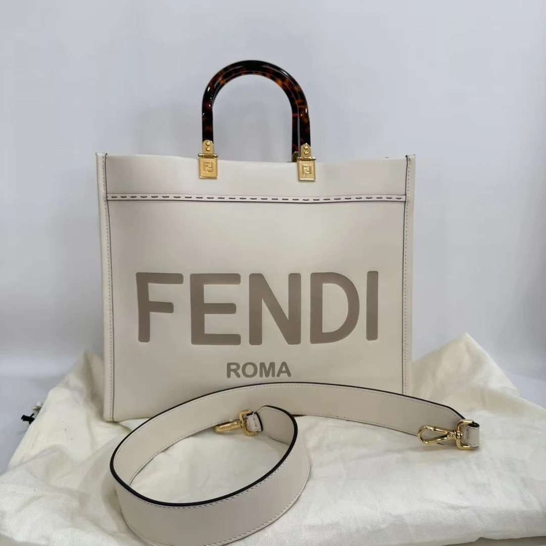 95新 FENDI/芬迪 捐金沉珠/中号sunshine单肩