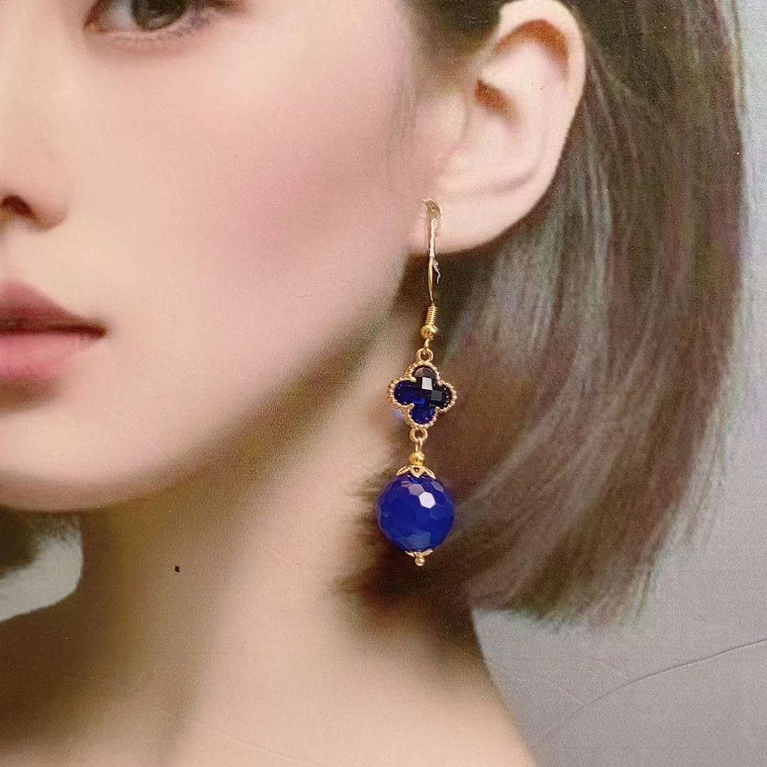玛瑙/玉髓耳钉合金