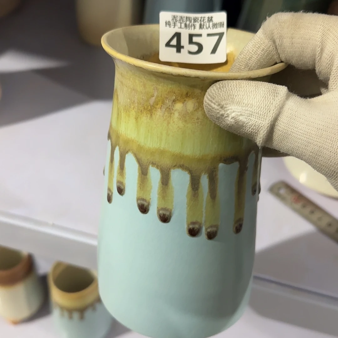 瓷片景德镇手工花盆默认次品