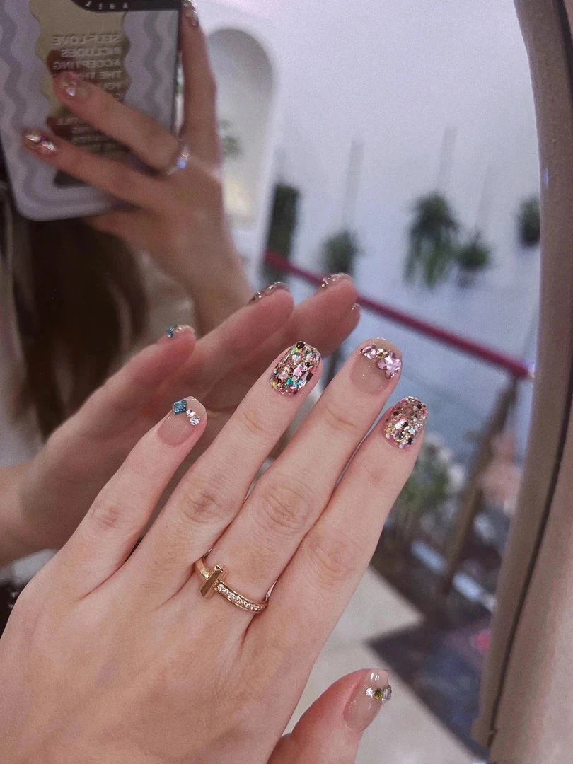 铜合金戒指 t半钻戒指