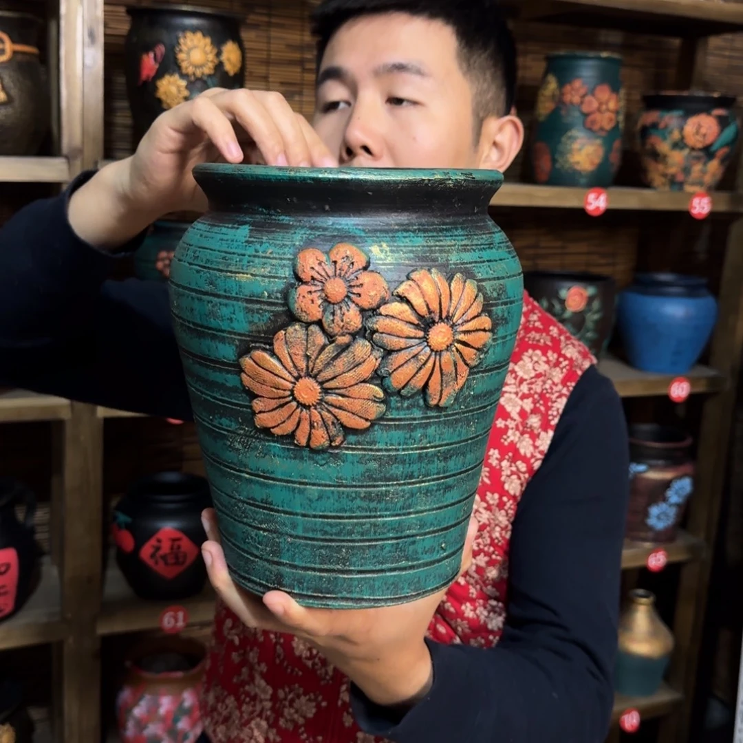 带孔高端浮雕花盆炸炸炸