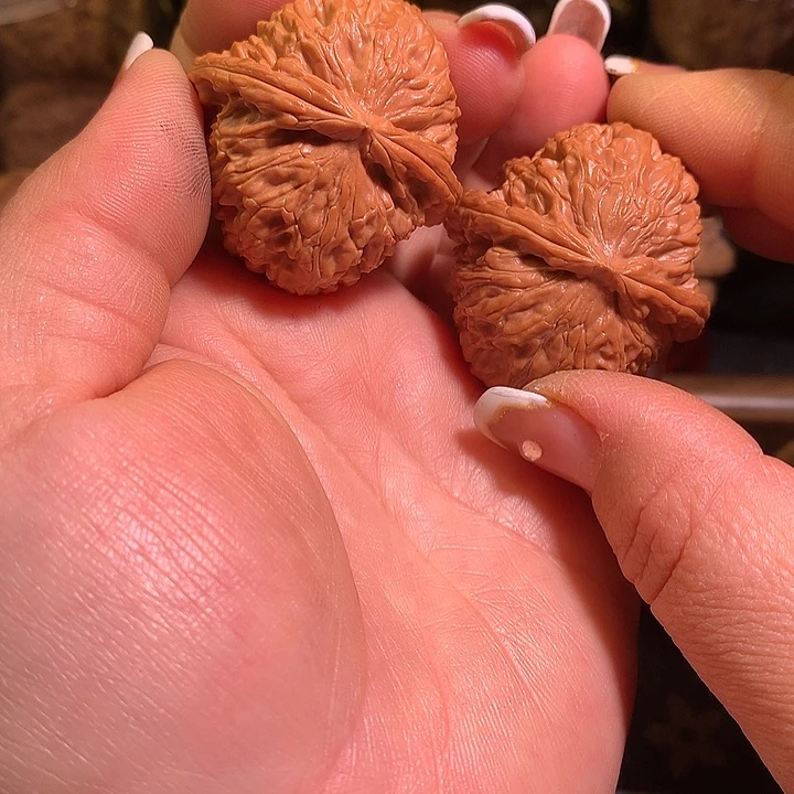 吊坠文玩核桃37尺白狮子