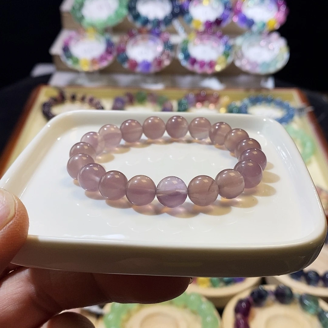 手链未镶嵌萤石香芋紫10m