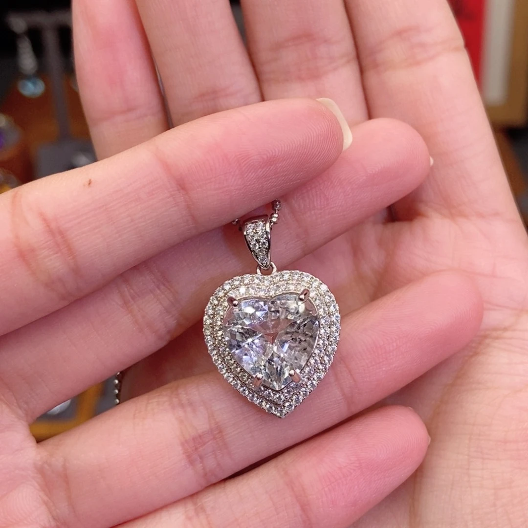 颈饰银S925镶嵌托帕石1111