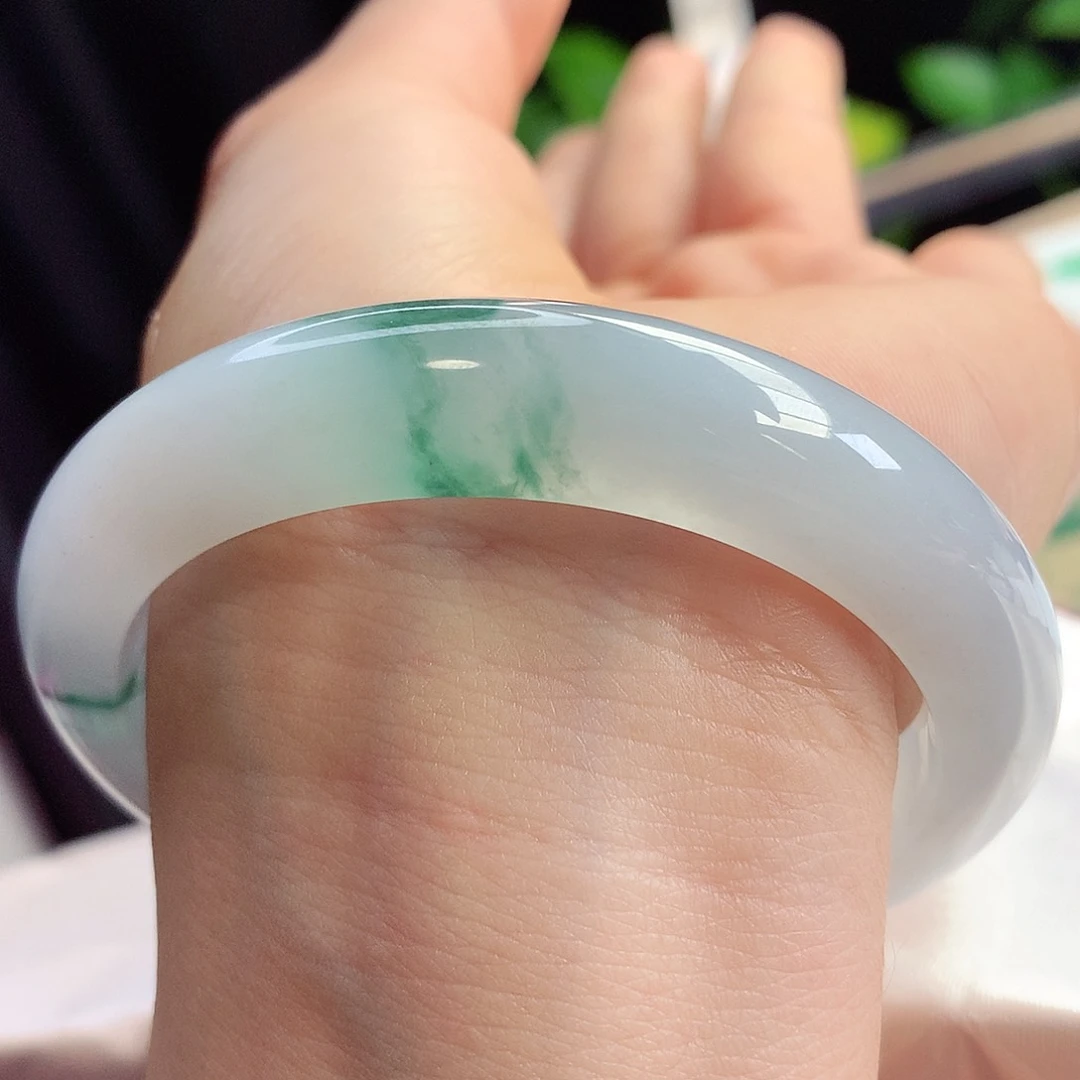 未镶嵌手镯翡翠57-58圈口超级香性价比之王7号