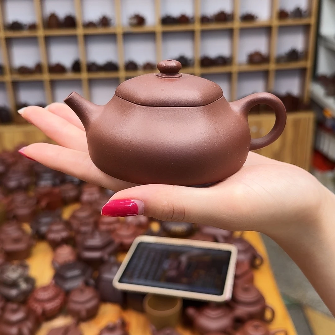 茶壶紫砂紫砂壶六方静乐160cc