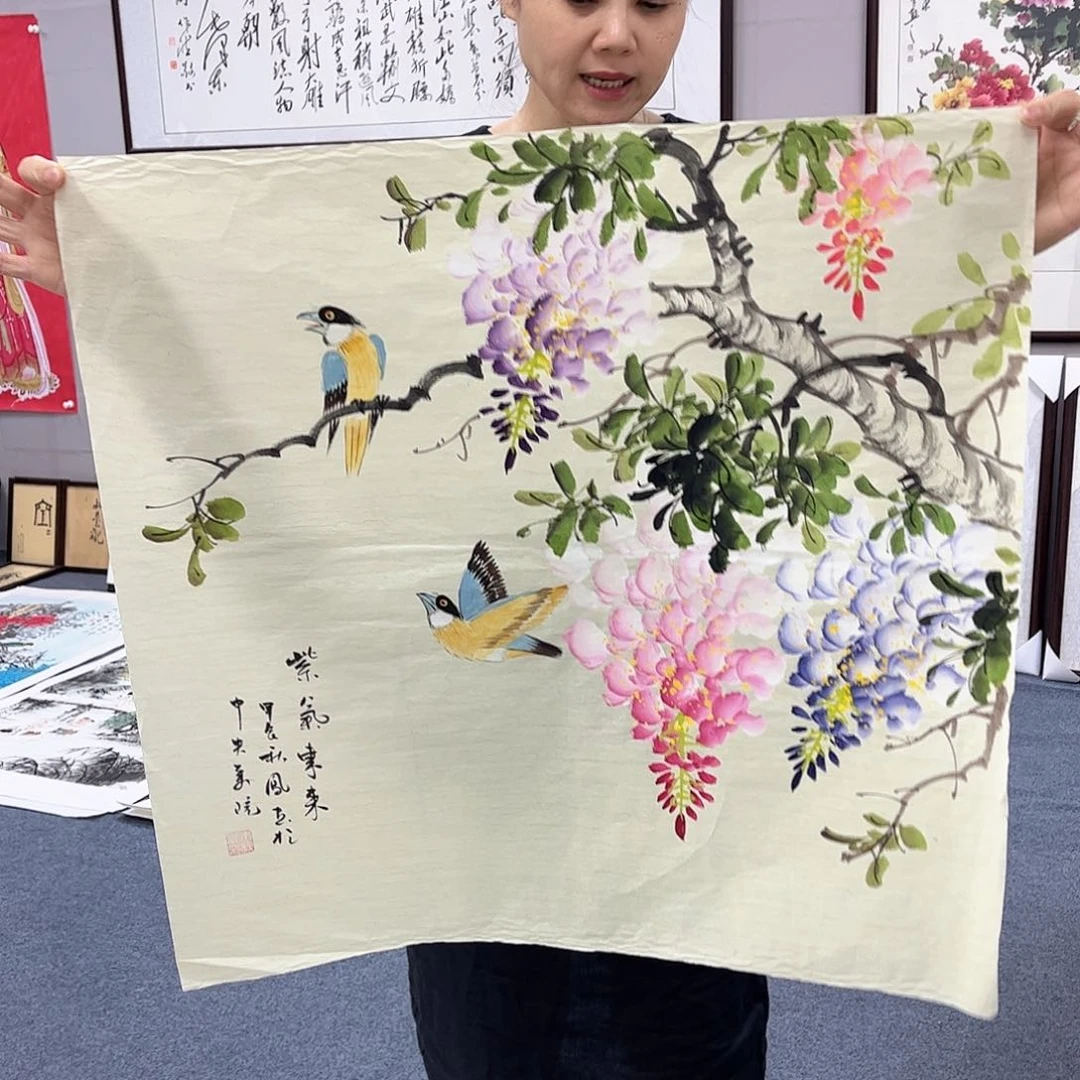 国画宣纸国画纯手绘作品