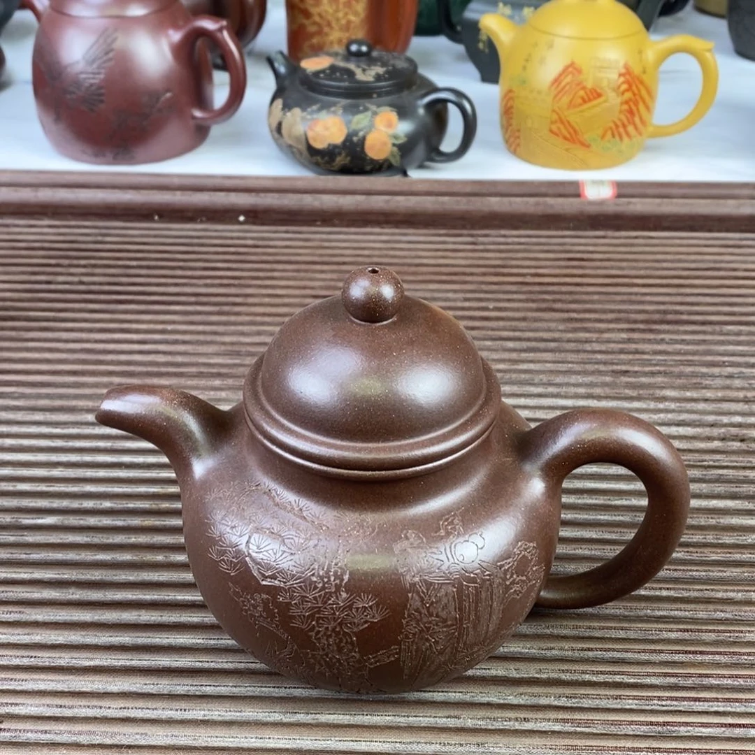 紫砂茶壶白3 掇球