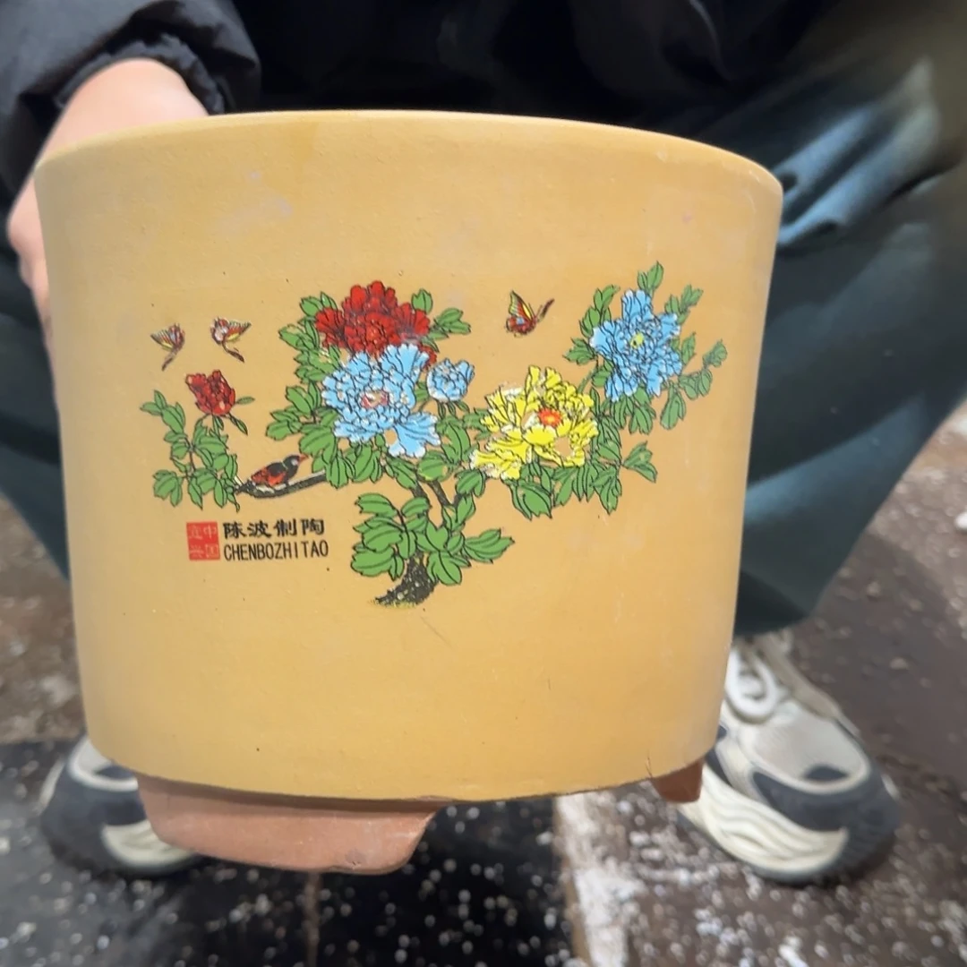 紫砂花盆口径20厘米
