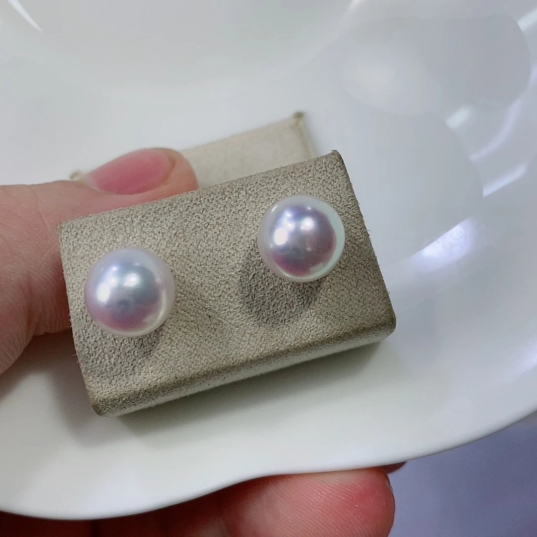 海水珍珠耳饰18K金镶嵌
