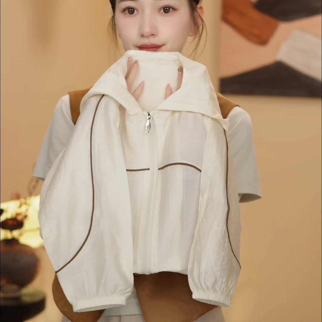 夏季2025儿童防晒衣超薄透气潮流防紫外线上衣外套男女童防晒服潮