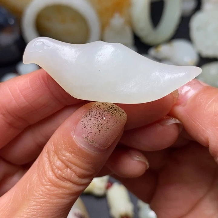 和田玉未镶嵌挂件