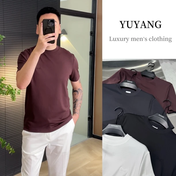 BF125｜｜YUYANG _新品推荐 爵派儿简约休闲百搭圆领短袖T恤内搭