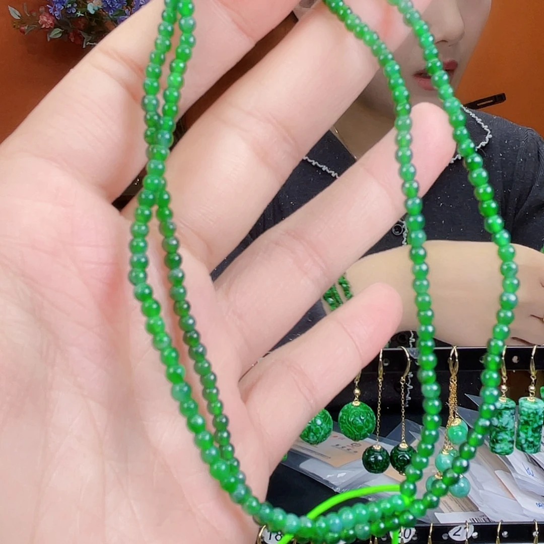 翡翠未镶嵌耳饰饰品