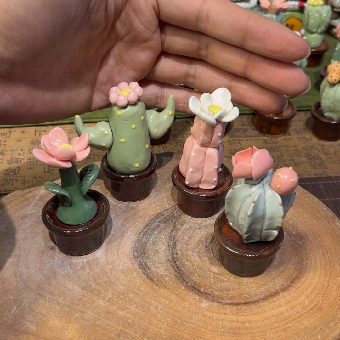 泥塑黄****饭纯手工茶宠摆件