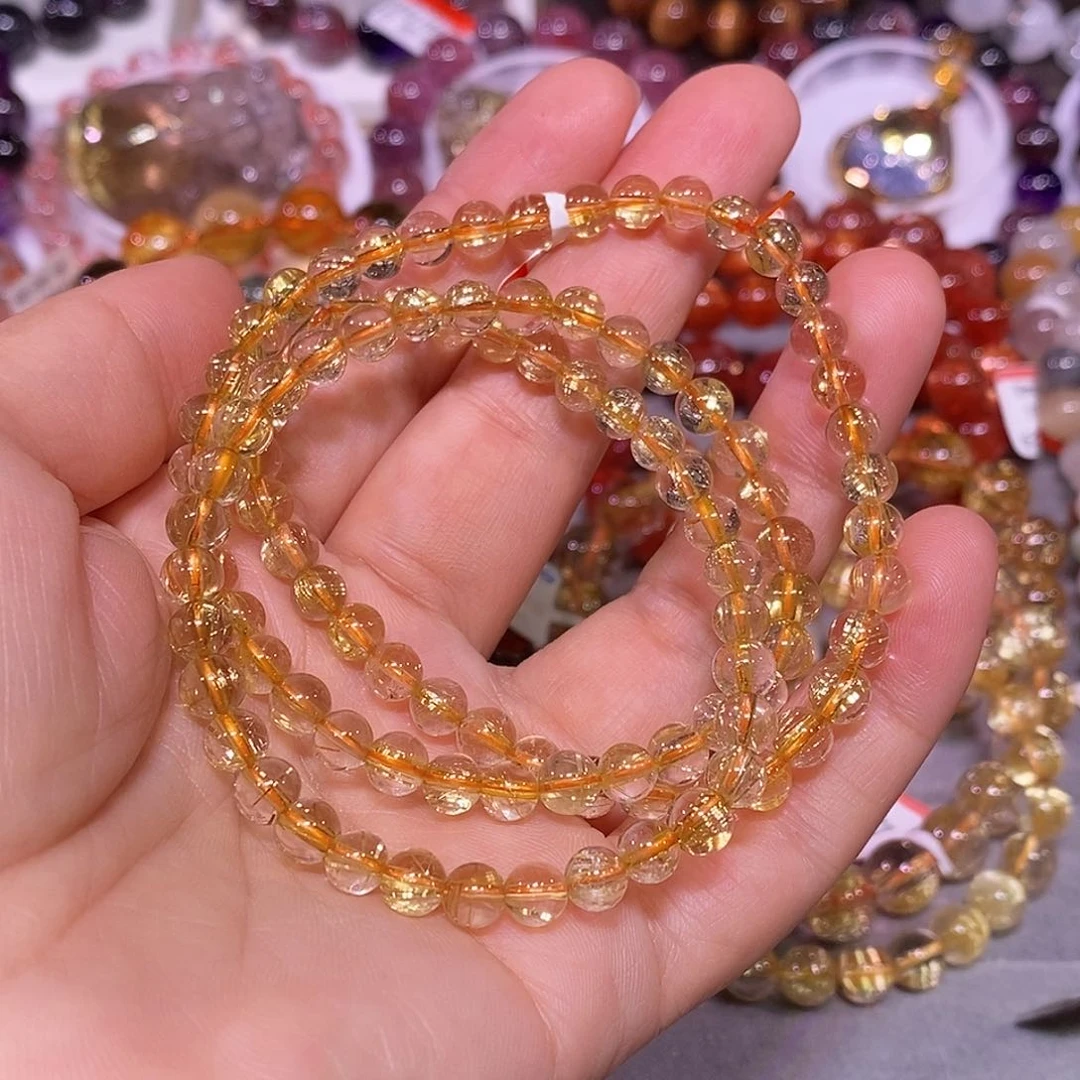 未镶嵌手链水晶金发晶6