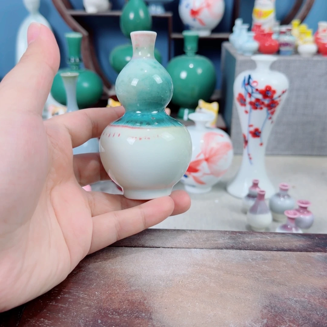 陶瓷手工小花器摆件