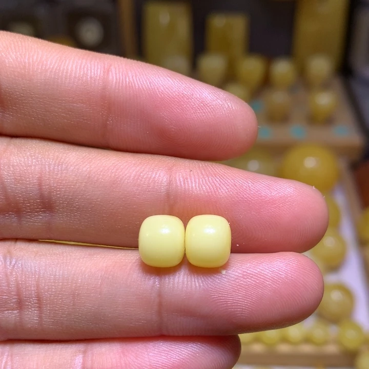 未镶嵌蜜蜡裸石天然俄料浓白蜡精工老型8