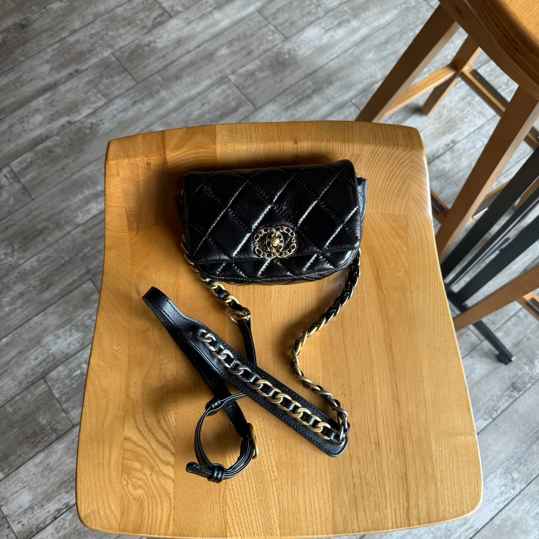 25a新款菱格链条翻盖邮差包单肩斜挎包迷你