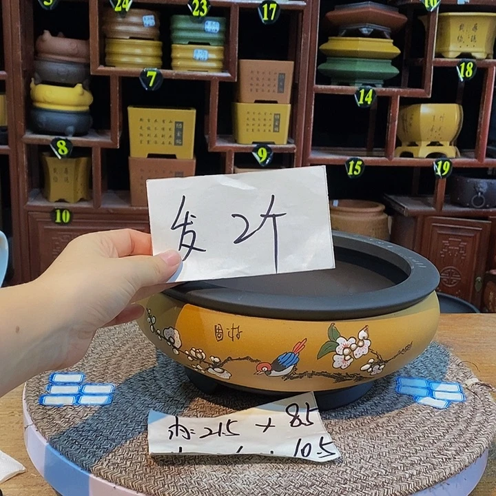 紫砂花盆紫砂花盆