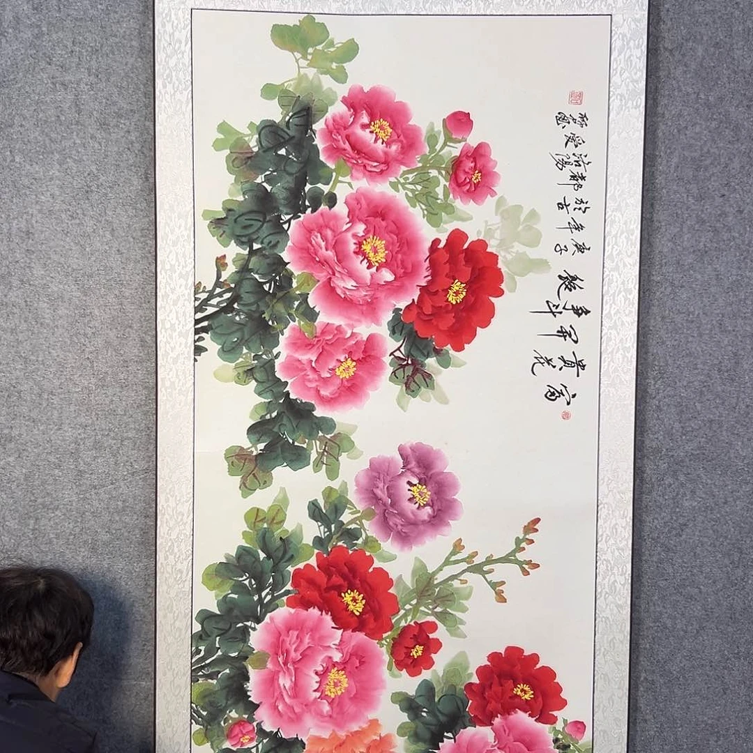 国画354 花鸟在此鸣叫时还要一