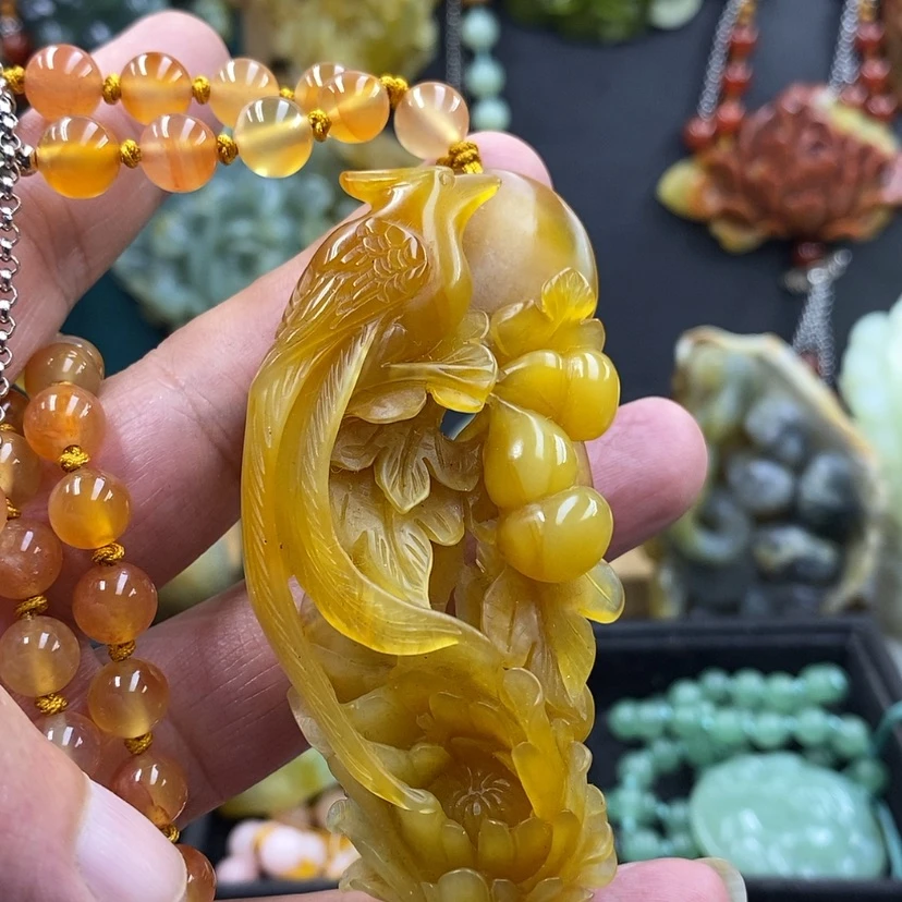【闪购商品】未镶嵌岫玉吊坠手工雕刻