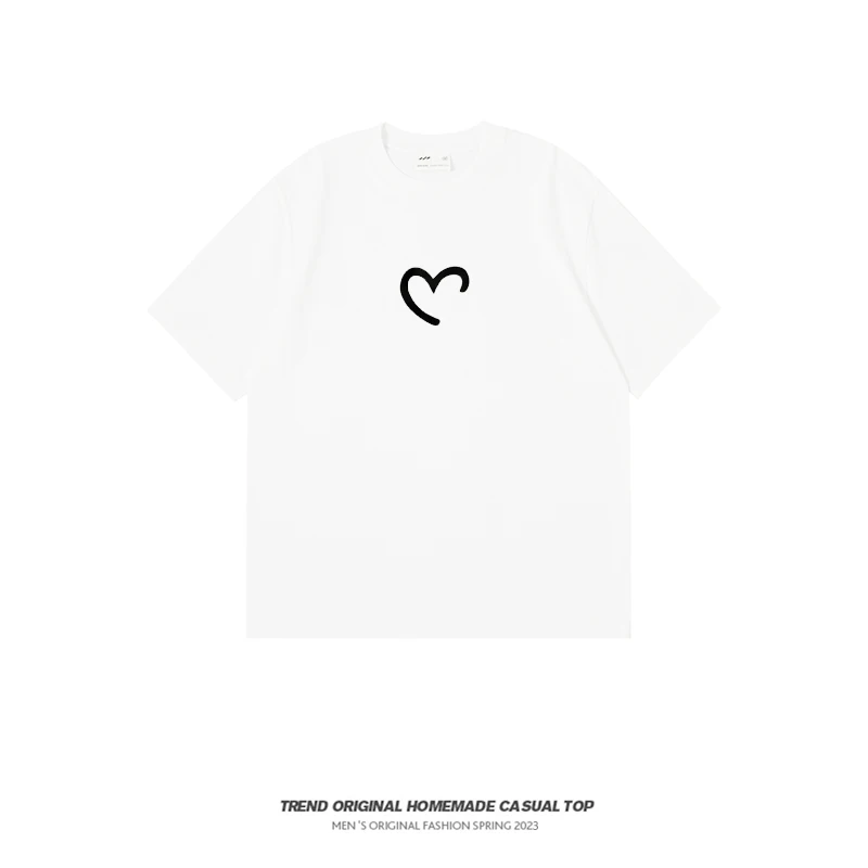 【T恤系列】半颗爱心 短袖T恤白色