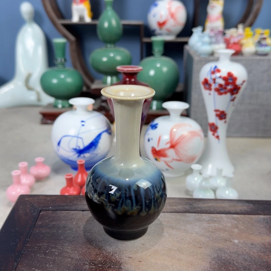 陶瓷手工小花器摆件