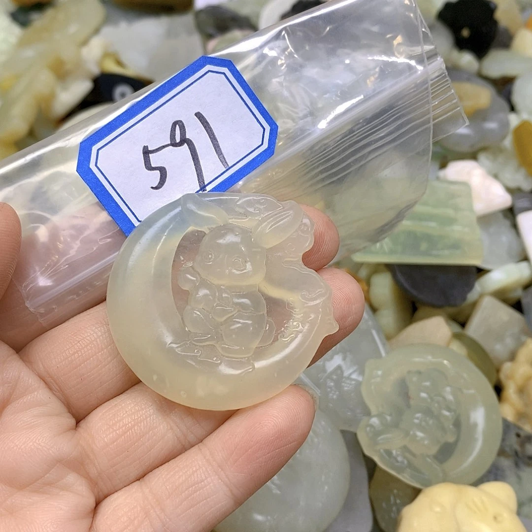 蛇纹石玉颈饰未镶嵌591