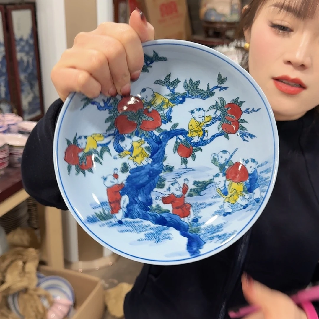 瓷摆件//////景德镇陶瓷瓷器。盘。