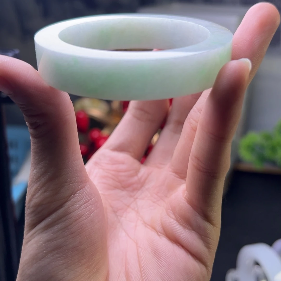 未镶嵌正圈定制翡翠甜甜绿 福利 53-55