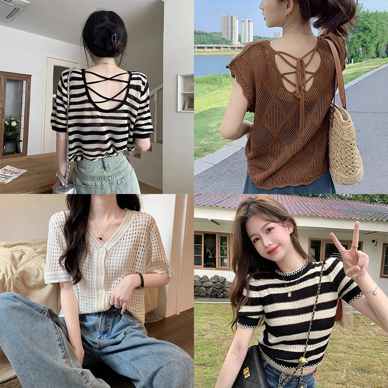 粉丝专属小个子短款辣妹女装针织短款甜美系列