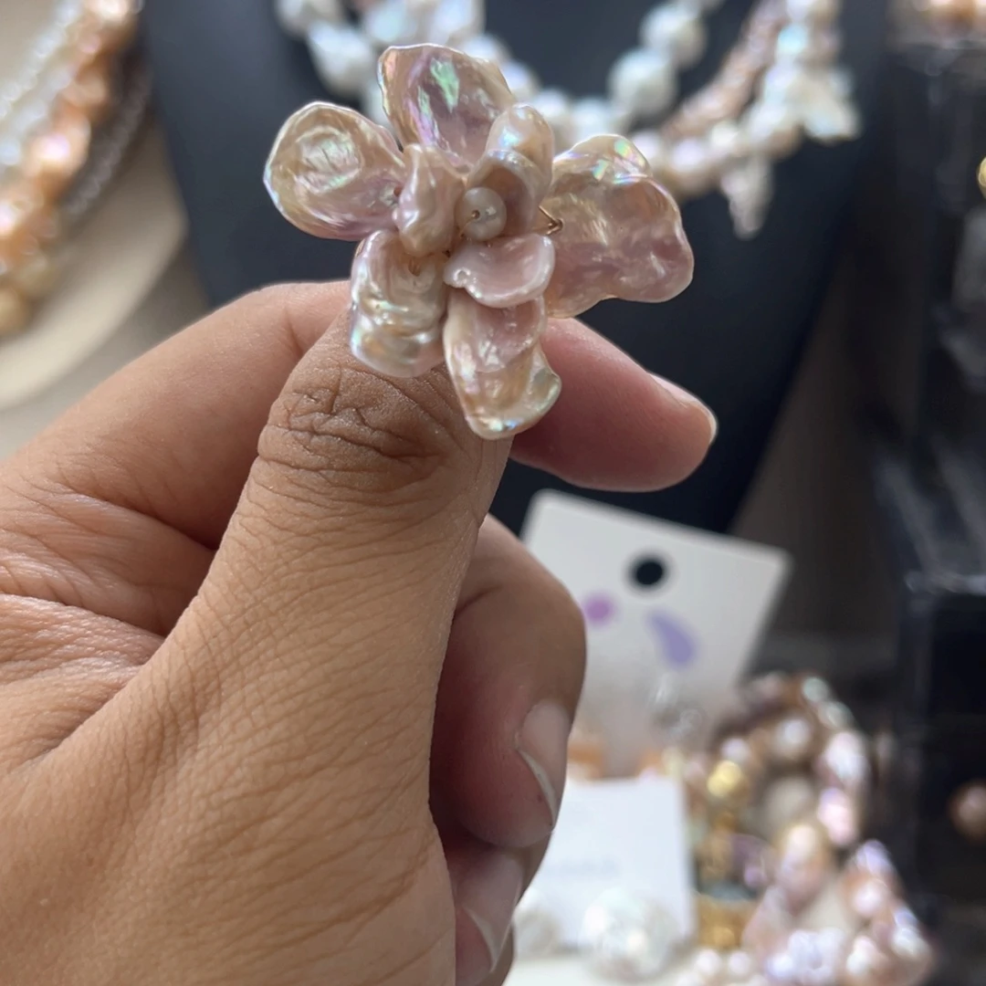 淡水珍珠未镶嵌戒指【纯恬】