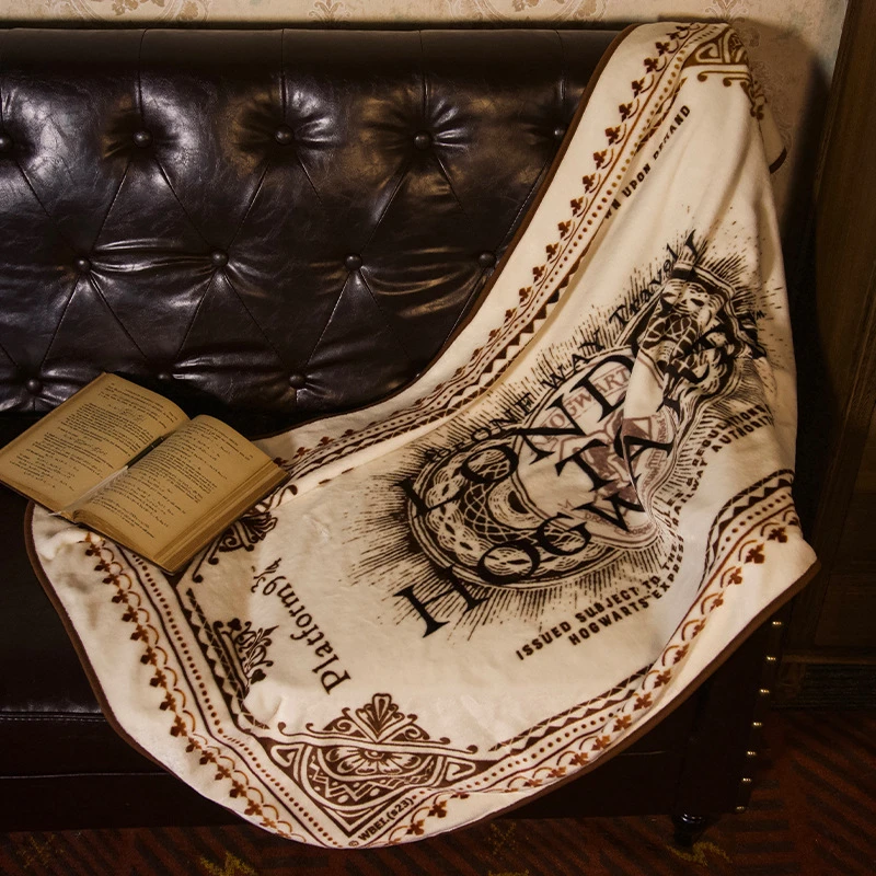 ME华纳正版哈利波特授权周边9¾站台车票毯子披毯盖毯多用沙发