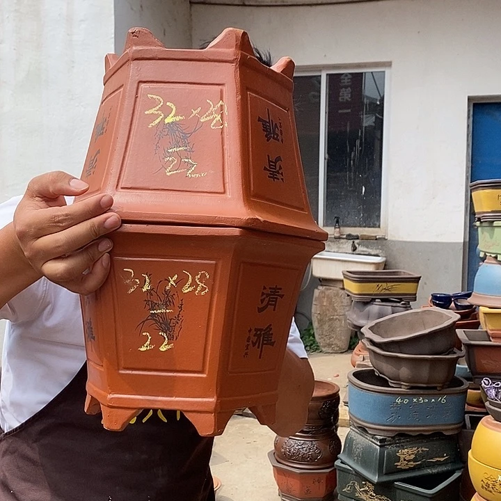 紫砂花盆紫砂花盆