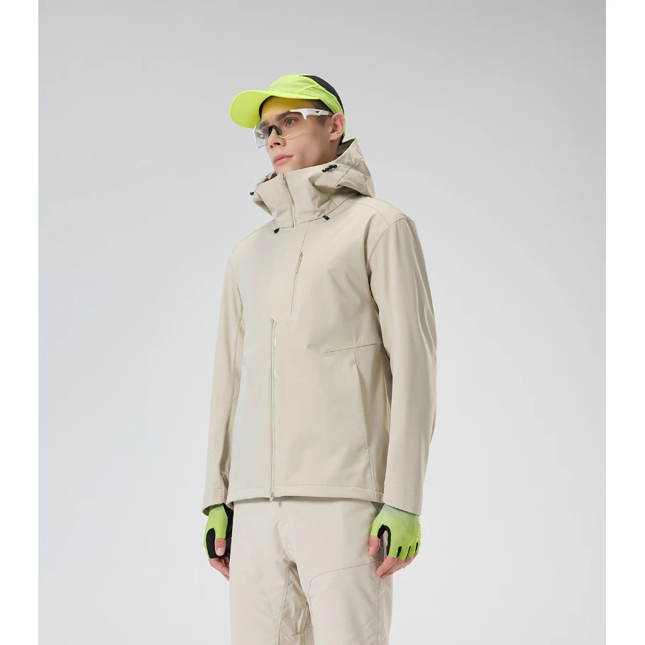 秋冬锁温保暖软壳衣男女防风防雨雪抗静电连帽软壳外套/M65279