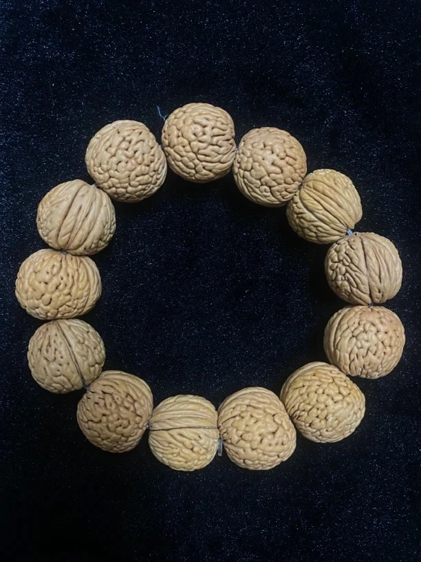 脑纹桃核手串0115