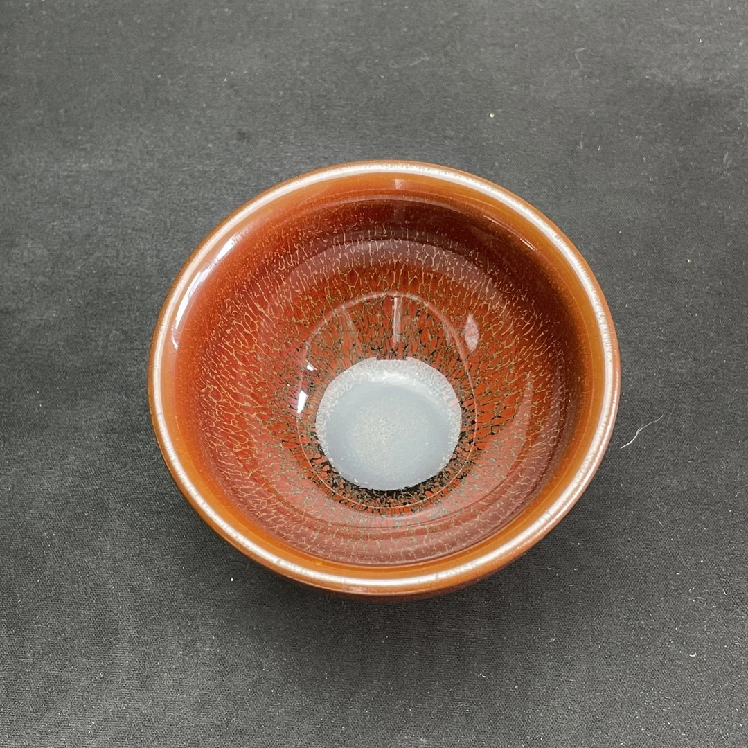 微瑕红毫建盏非遗建盏茶杯主人杯
