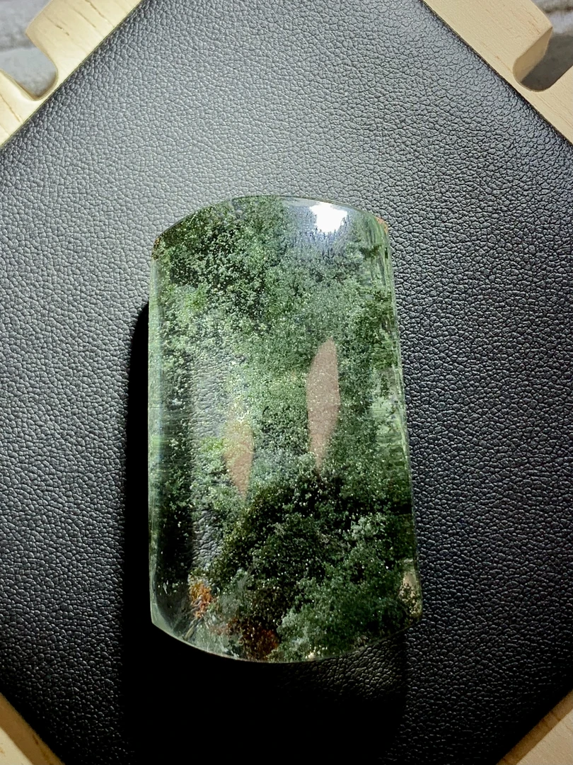 【豆爸甄选】毕业级绿幽灵千层山水-带证发货包打孔穿绳