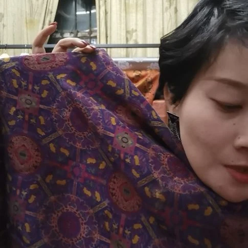 蚕丝3米花萝香云纱八达运