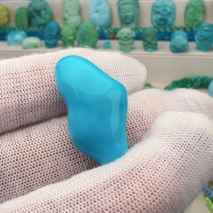 绿松石未镶嵌绿松石主播璐璐火*木